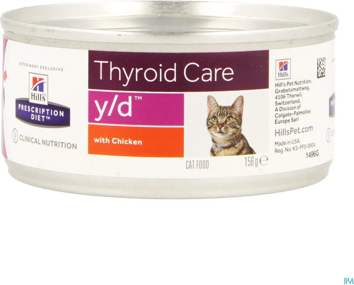 Hill's Prescription Diet Y/D Kattenvoer 156g