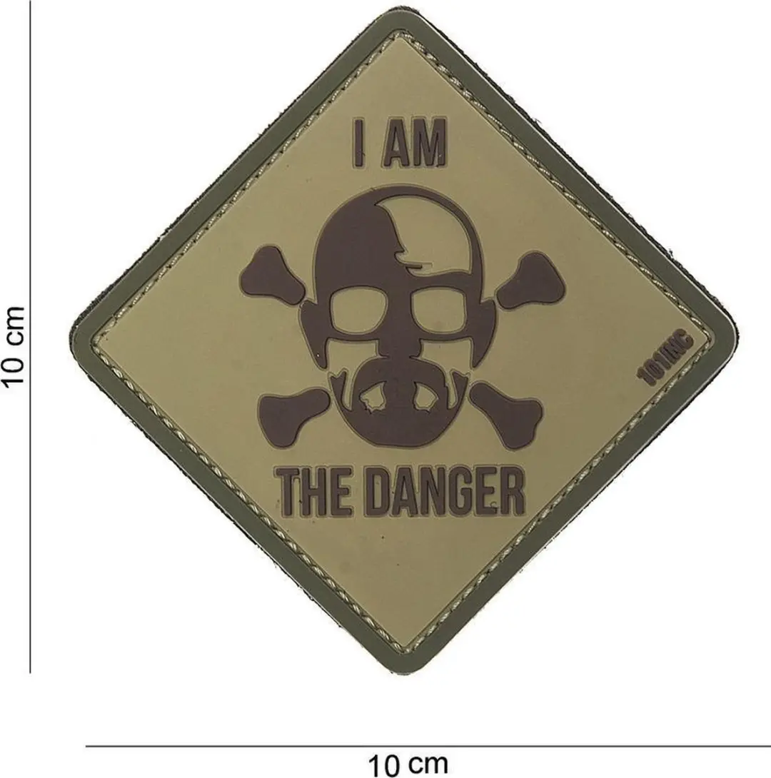 101 Inc Embleem 3D Pvc I Am The Danger Groen  11150