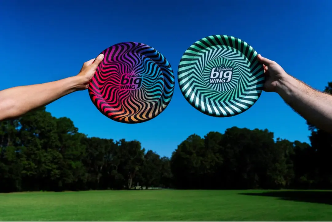 Waboba Big Wing Frisbee 30cm - Groen/Blauw - afbeelding 2 van 6