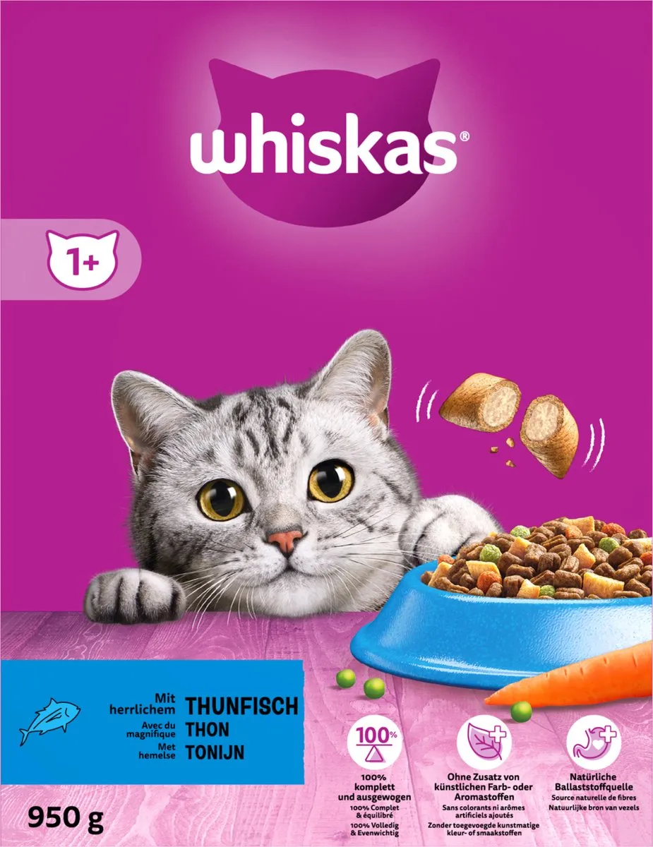 Whiskas Adult 1+ Tonijn 800g