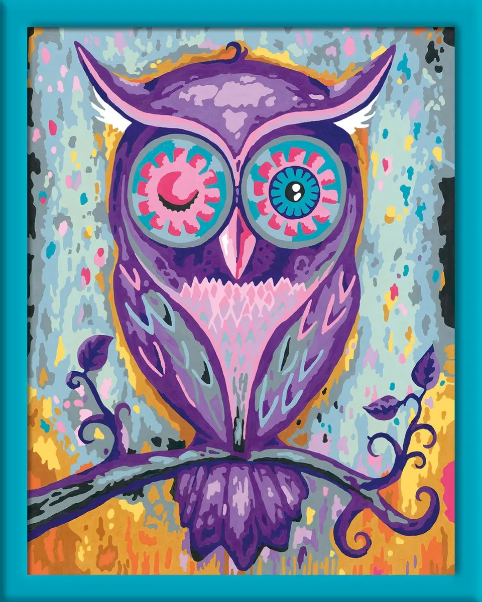 Ravensburger CreArt Dreaming Owl - Schilderen op nummer - afbeelding 2 van 6
