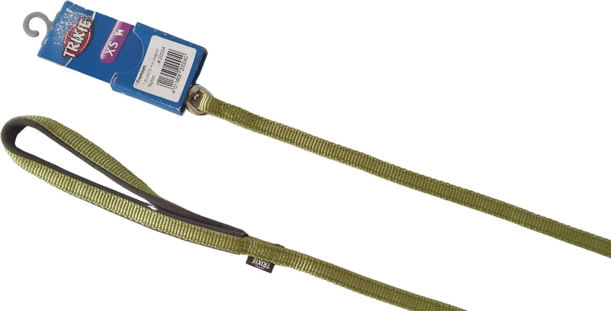 Trixie Premium Hondenlijn Nylon XS 120cm - Limegroen