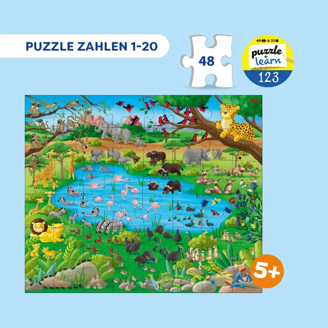HABA Lepuzzel Cijfers 1-20 - 48 stukjes - afbeelding 2 van 4