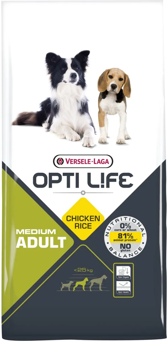 Versele-Laga Opti Life Adult Medium Hondenvoer 12,5kg