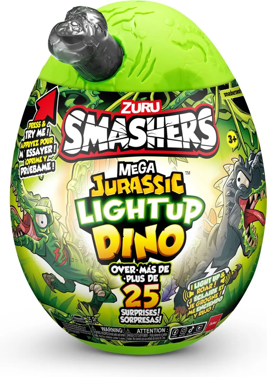Zuru Smashers Mega Jurassic Lichtgevende Dinosaurus - afbeelding 3 van 6
