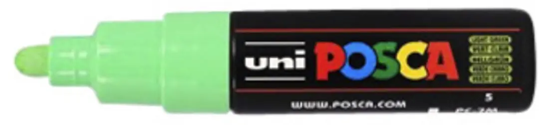Posca PC7M VC Verfstift Breed - Lichtgroen - afbeelding 4 van 4