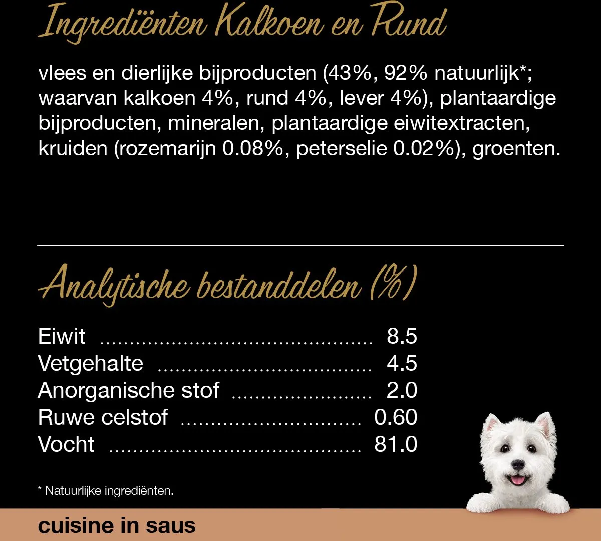 Cesar Hondenvoer - Cuisine Mix in Saus - Maaltijdkuipjes 24x150g