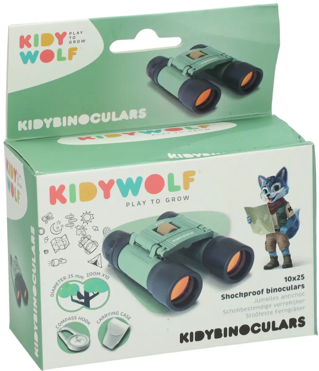 Kidywolf Kidybinocular Kinder Verrekijker - 10x - Groen - afbeelding 4 van 6