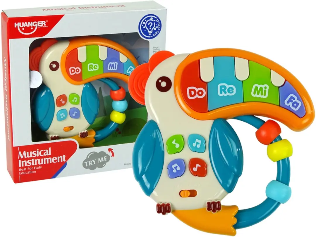 Lean Toys Muzikale Piano Papegaai met Licht