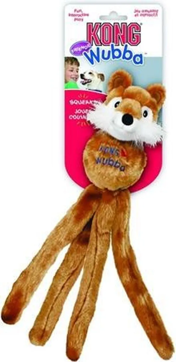 KONG Wubba Friend M - Bruin - afbeelding 6 van 6