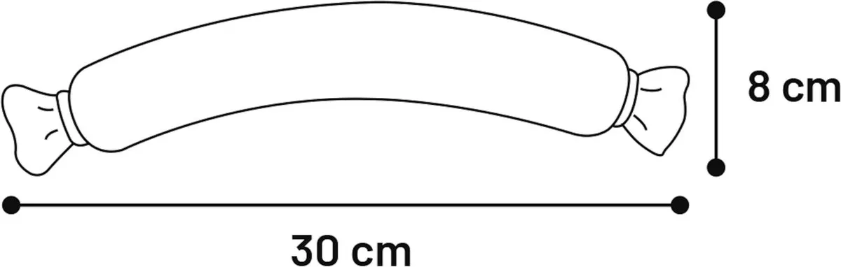 Flamingo Latex Worst Gevuld 32cm - Bruin - afbeelding 3 van 3