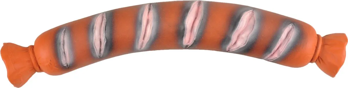 Flamingo Latex Worst Gevuld 32cm - Bruin - afbeelding 2 van 3