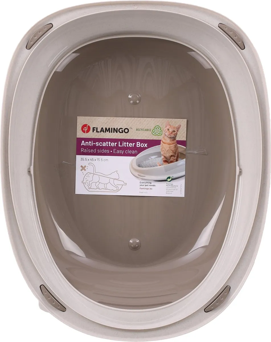 Flamingo Kattenbak Jota - Taupe S