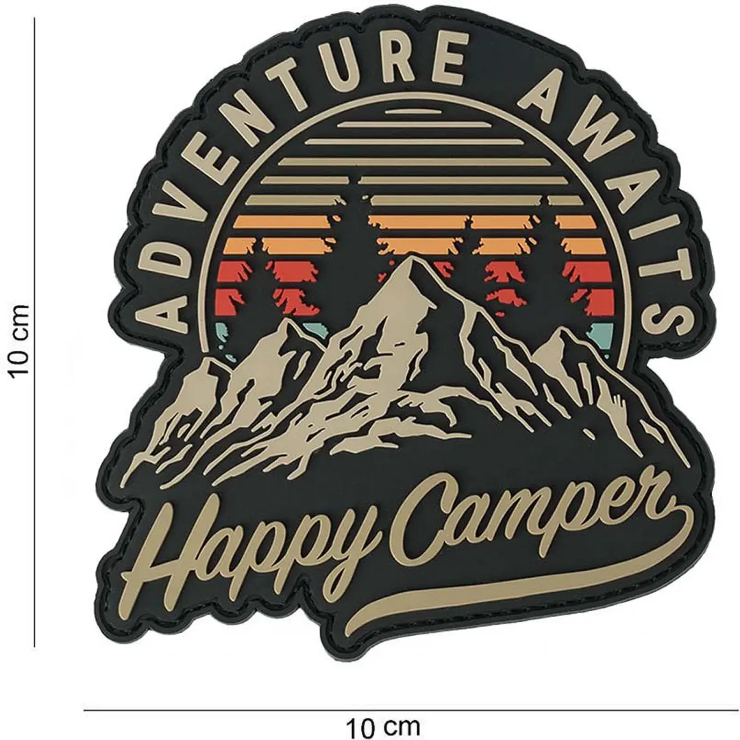 Embleem 3D PVC Happy camper #14087