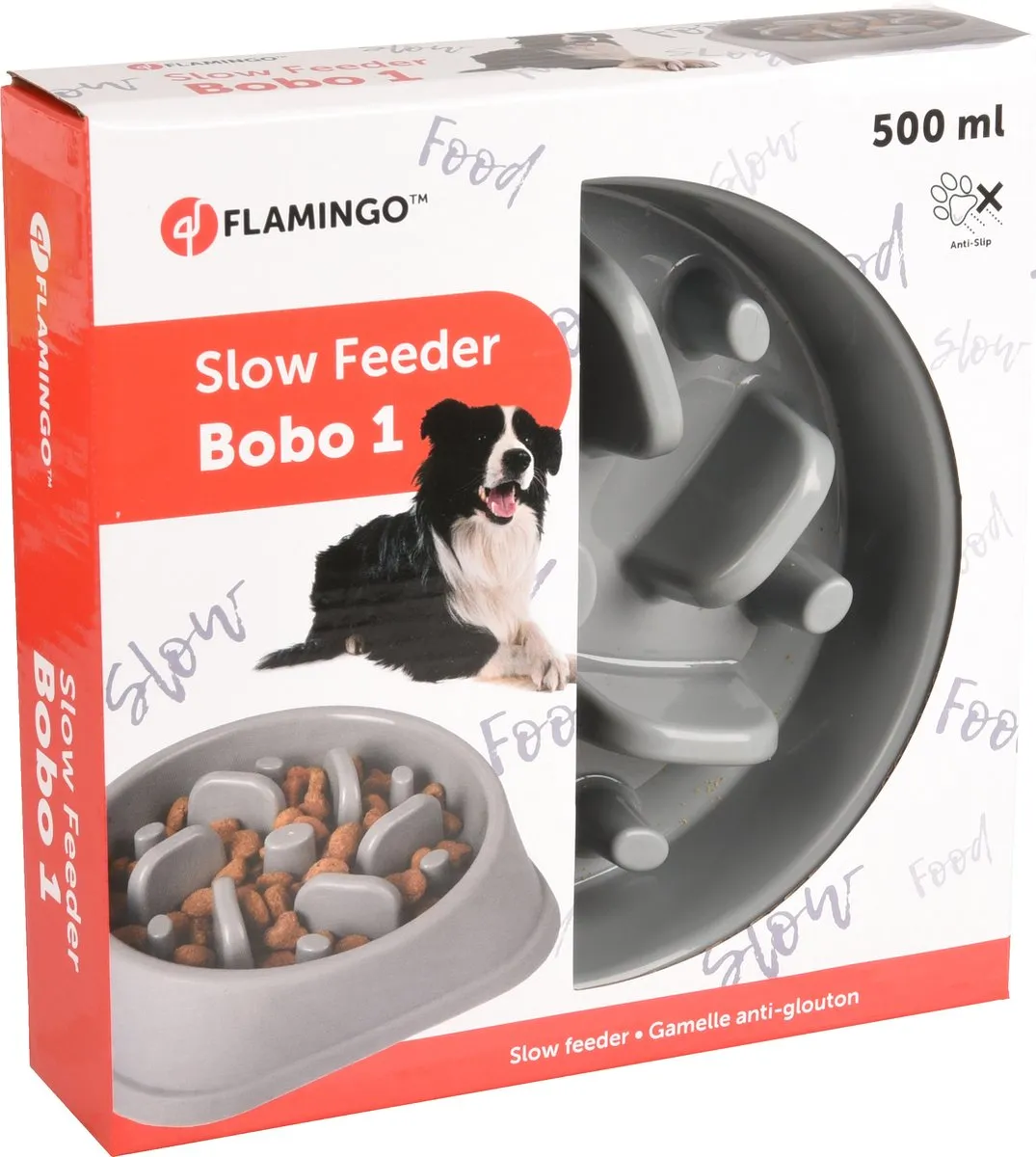 Flamingo Anti-schrokbak Bobo - Grijs - afbeelding 3 van 6