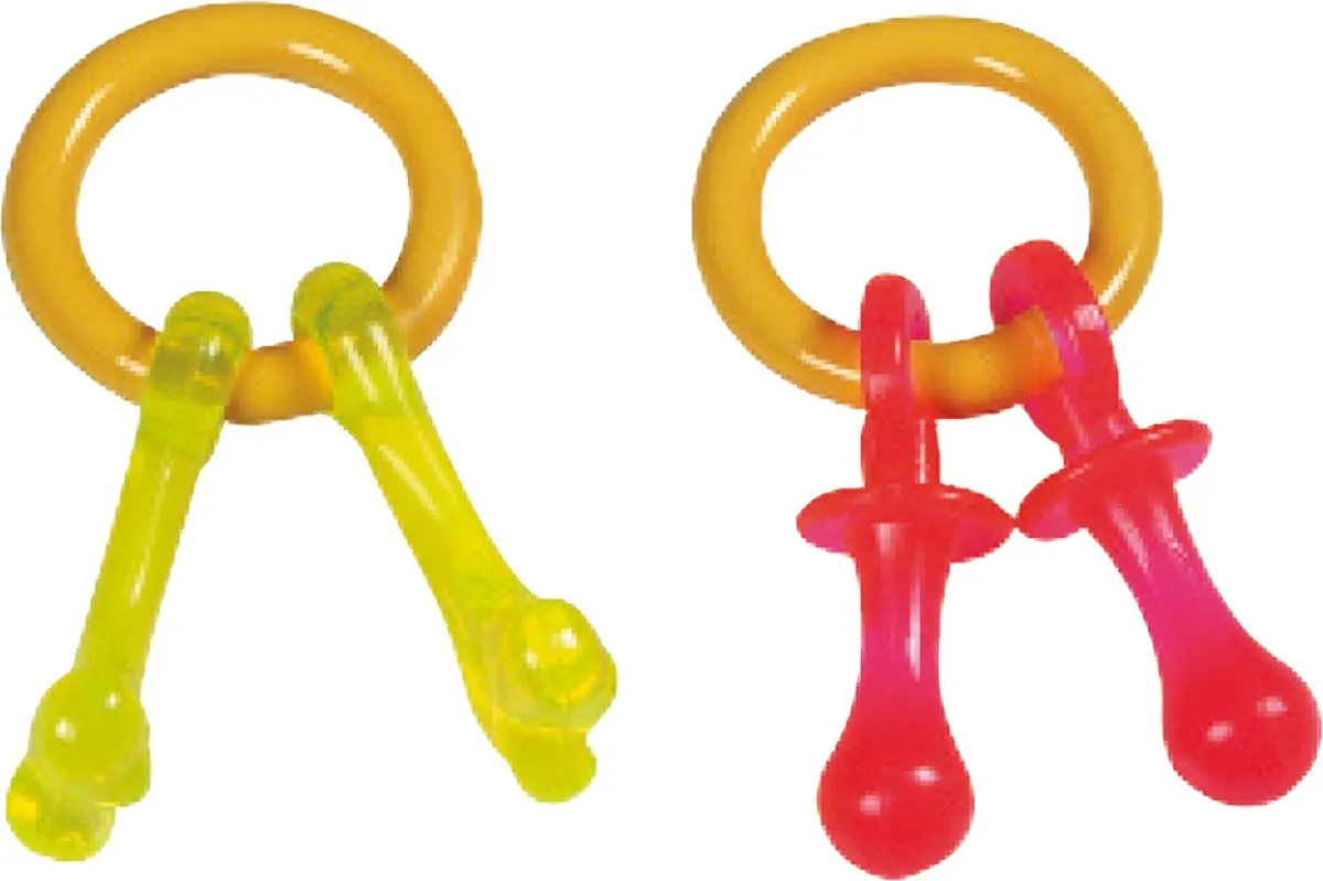 Flamingo Sleutelhanger Hondenspeelgoed - Multi - afbeelding 4 van 4