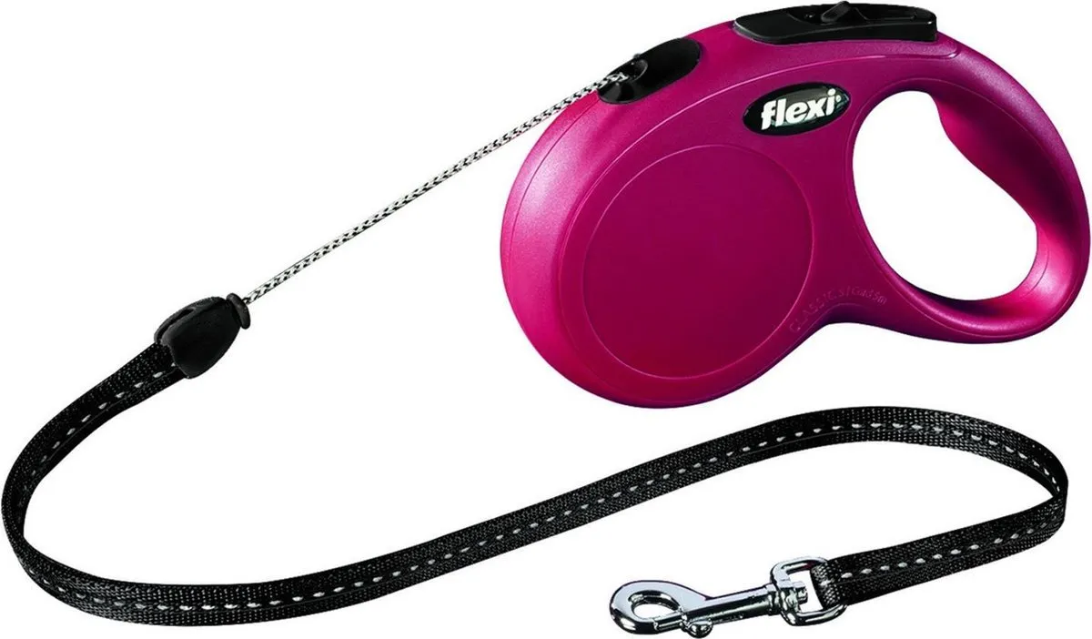 Flexi New Classic Riem - Rood - 5m