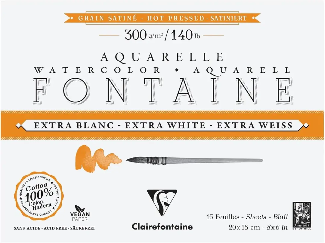 Aquarelpapier Extra Wit 300g 20x15cm
