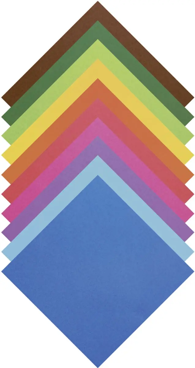 Folia Origami Papier 70g 20x20cm - 500 vel - Assorti - afbeelding 6 van 6