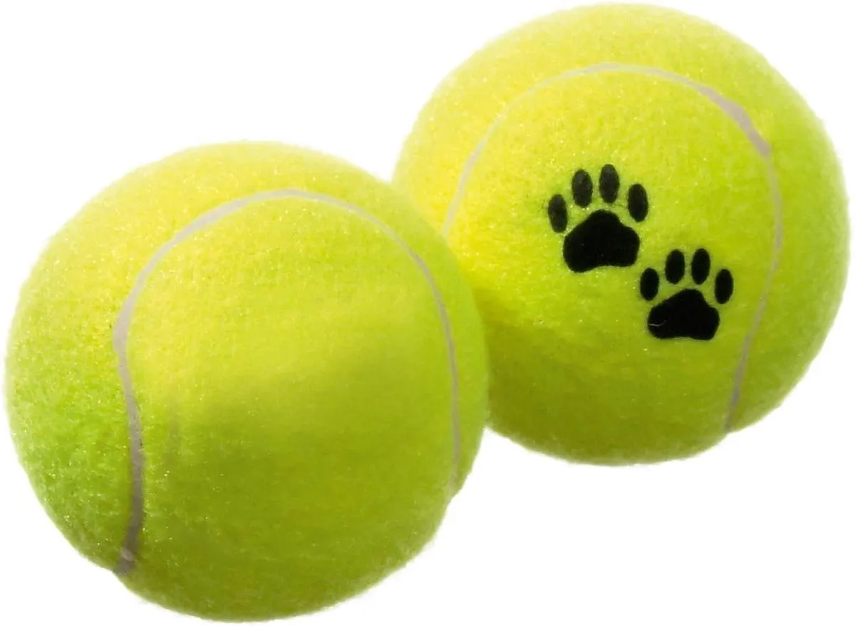 Flamingo Tennisballen Hondenspeelgoed 6.5cm