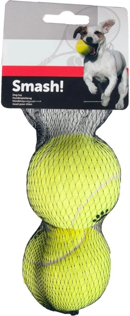 Flamingo Tennisballen Hondenspeelgoed 6.5cm - Geel - afbeelding 2 van 2