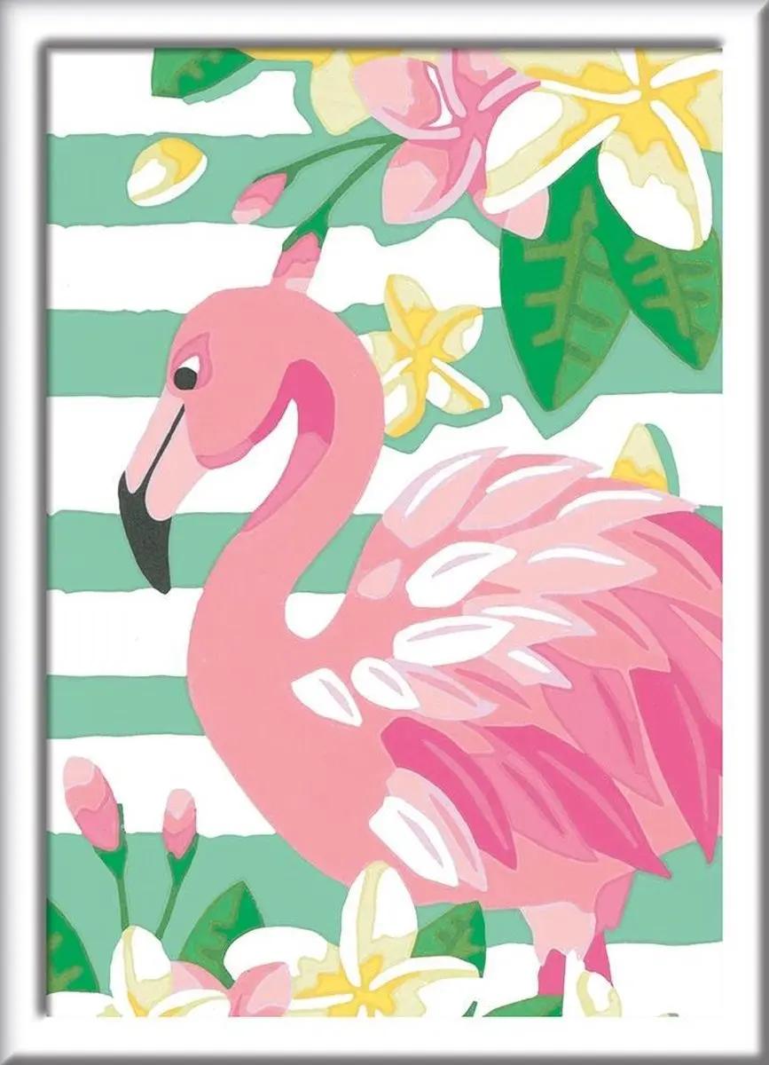 Ravensburger Schilderen op Nummer - Flamingo - afbeelding 3 van 4