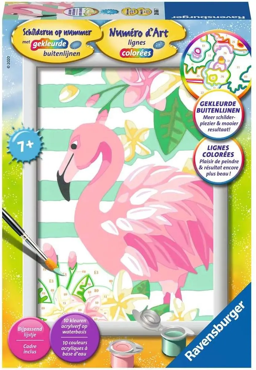 Ravensburger Schilderen op Nummer - Flamingo - afbeelding 4 van 4