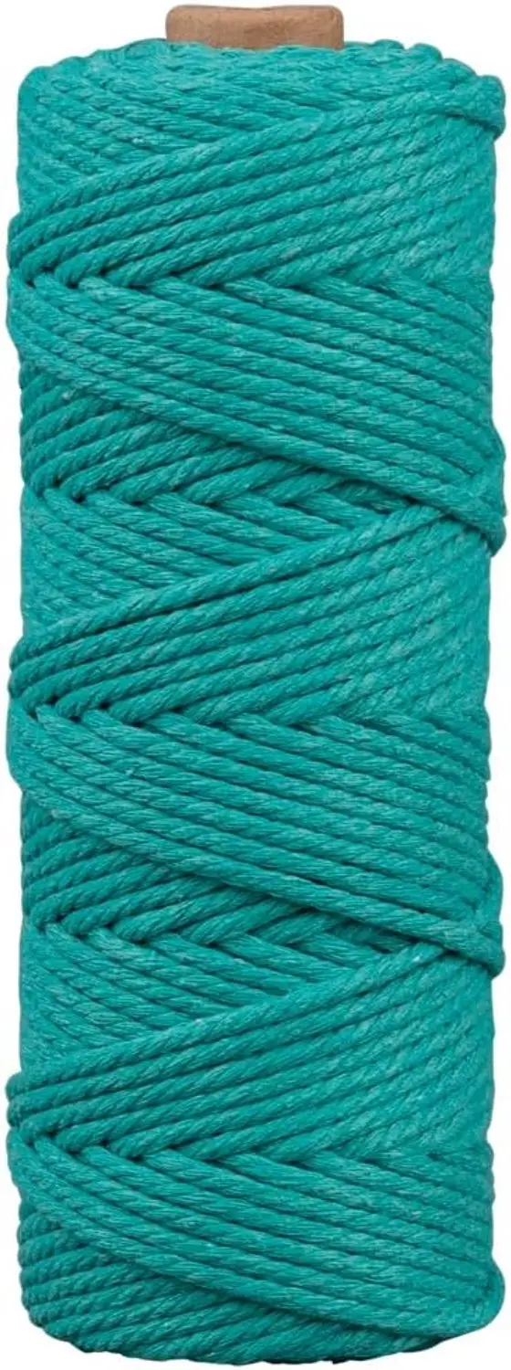 Rayher Macramé Garen Petrol 3mm - 70m Rol - afbeelding 4 van 4