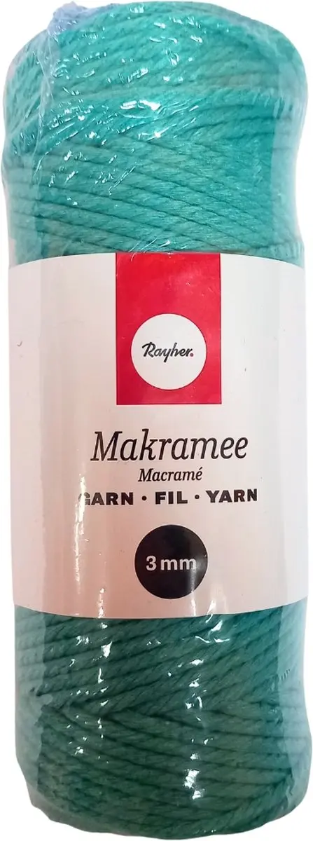 Rayher Macramé Garen Petrol 3mm