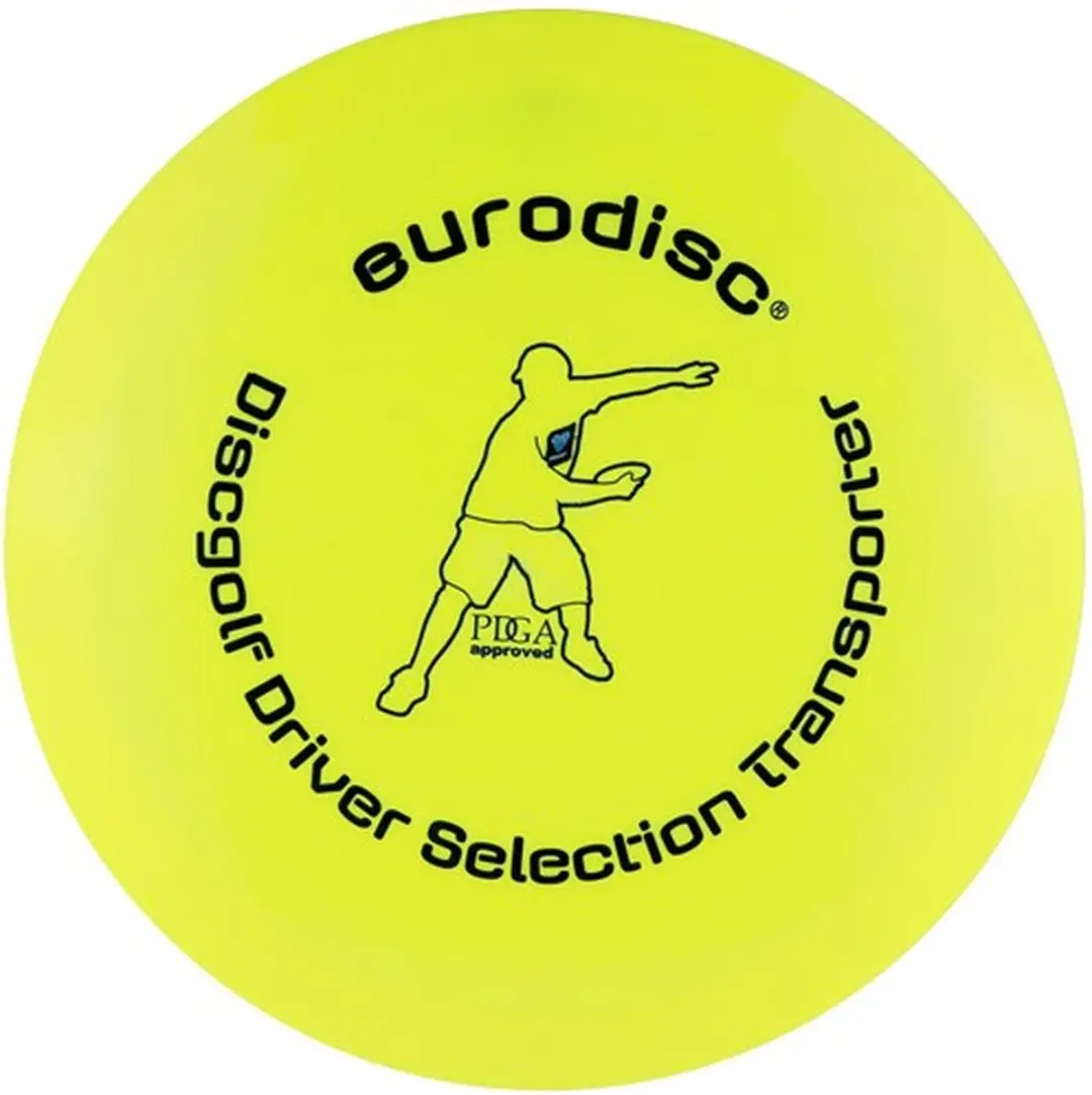 Discgolf disc Eurodisc Discgolf driver high quality Yellow EDDGSLYLTP Geel 23 cm