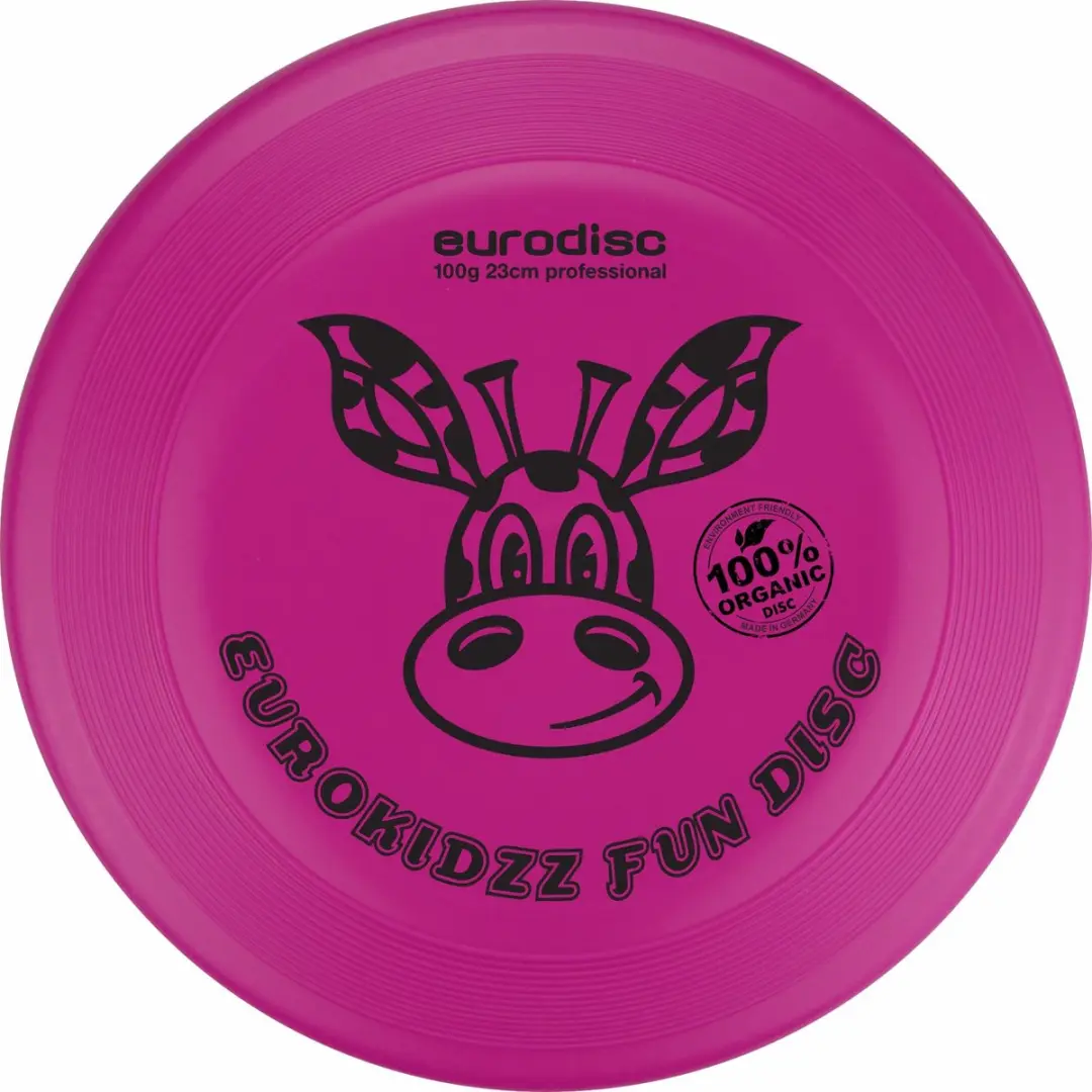 Kinderfrisbee Eurodisc Kidzz Giraffe 100 gr Pink ED0100PKGF Roze 23 cm