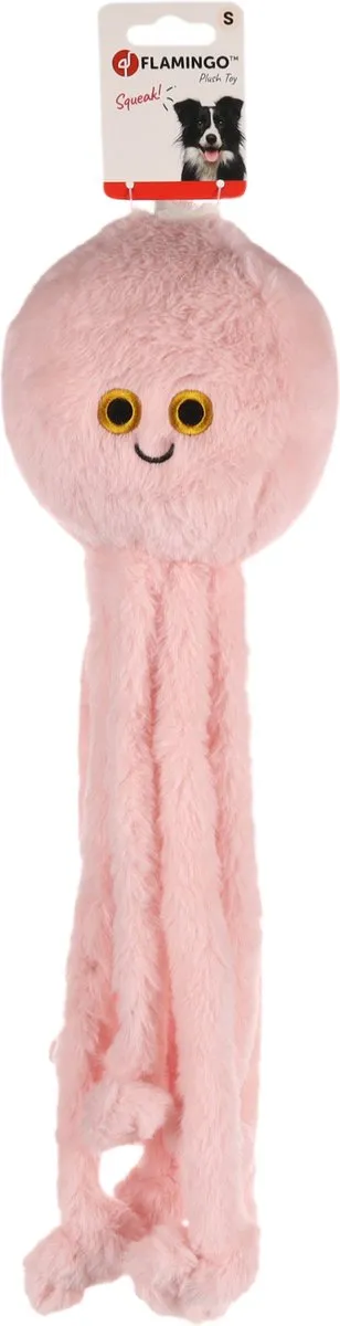 Flamingo Octopus Paulo Roze Hondenspeeltje 47cm - afbeelding 3 van 3