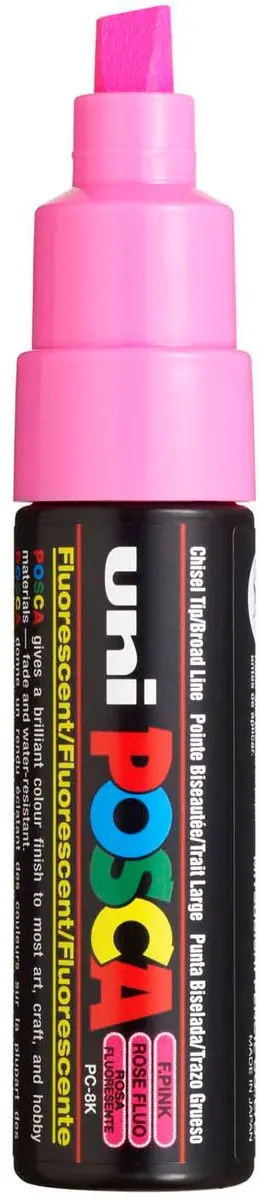 Posca PC-8K Verfstift Fluoriserend Roze - afbeelding 2 van 6