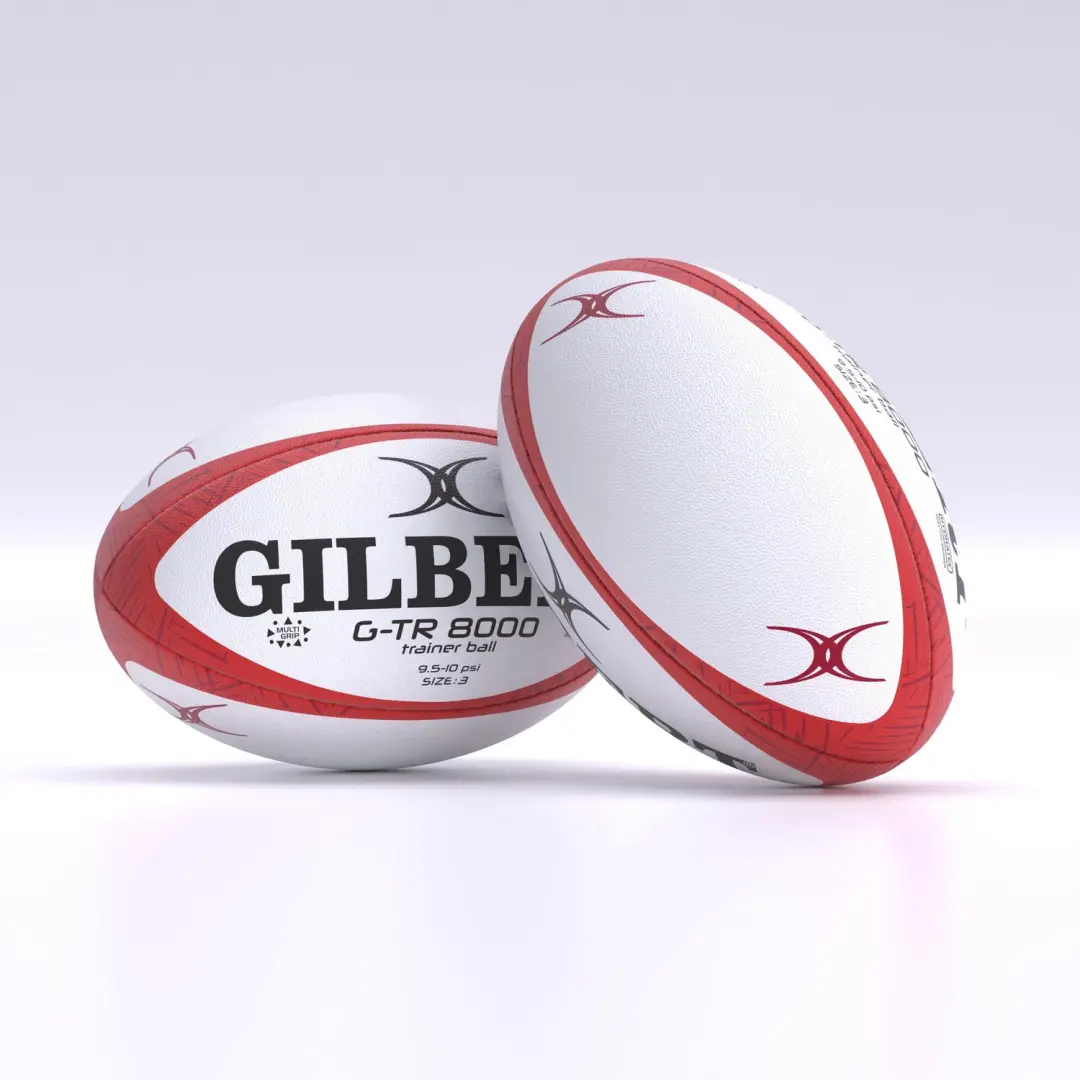 Gilbert G-TR8000 Rugby Trainingsbal - Maat 5 - Rood - afbeelding 3 van 3