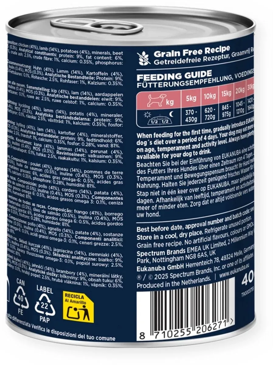 Eukanuba Nat Life Care Dog Senior Lam & Aardappel 400g