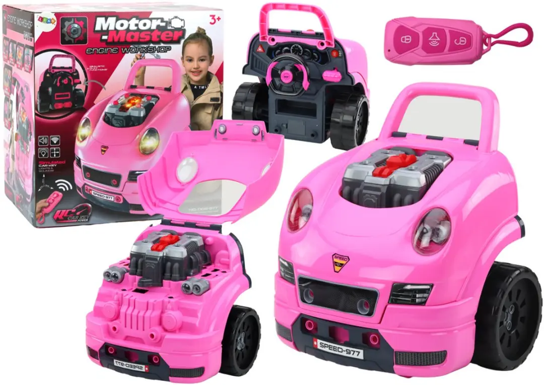 Werkplaats Motor Truck Demontage DIY Kit Roze