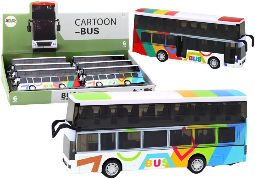 Lean Toys Dubbeldekkerbus met Licht en Geluid