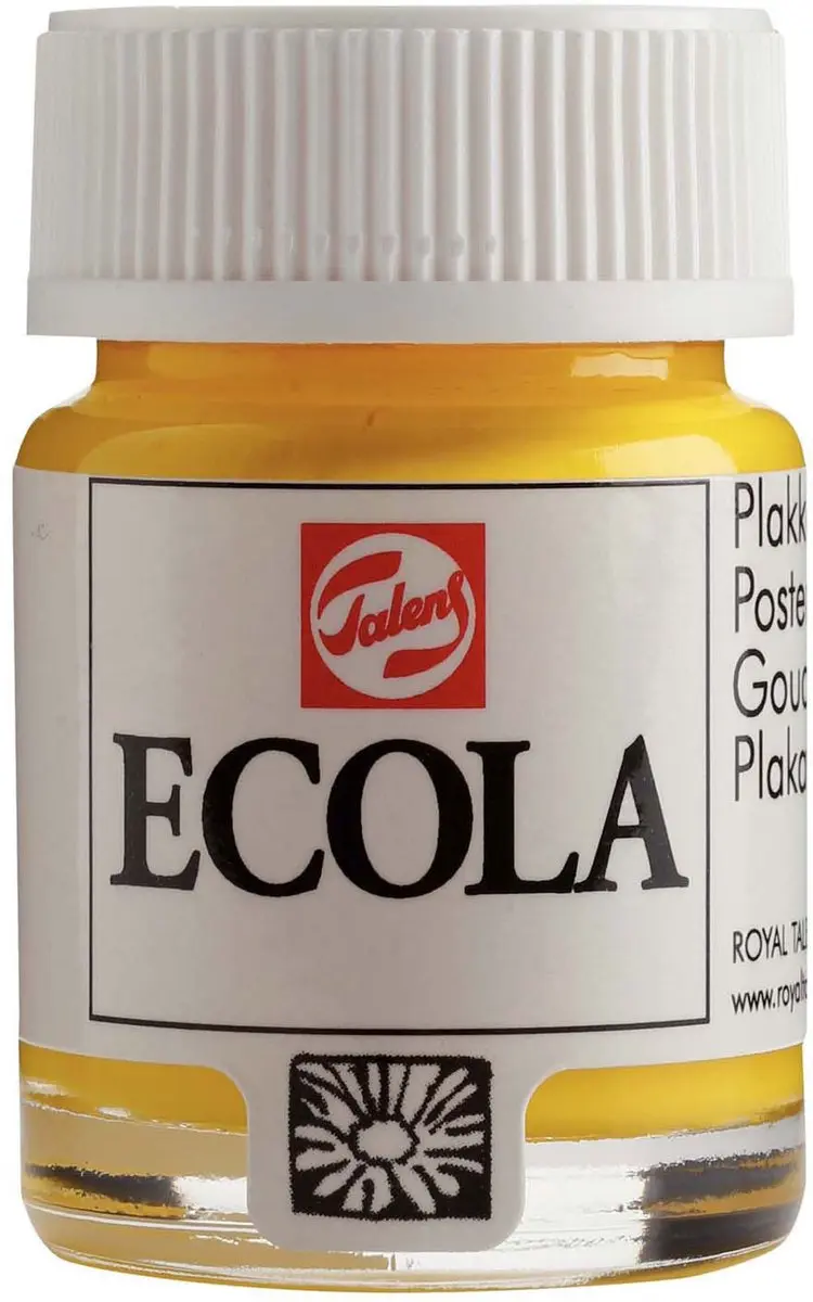 Bruynzeel Ecola Plakkaatverf 200 Geel 16ml - afbeelding 4 van 4