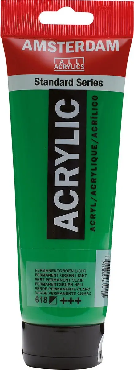 Amsterdam Acrylverf 618 Permanentgroen Licht - 250ml - afbeelding 2 van 2