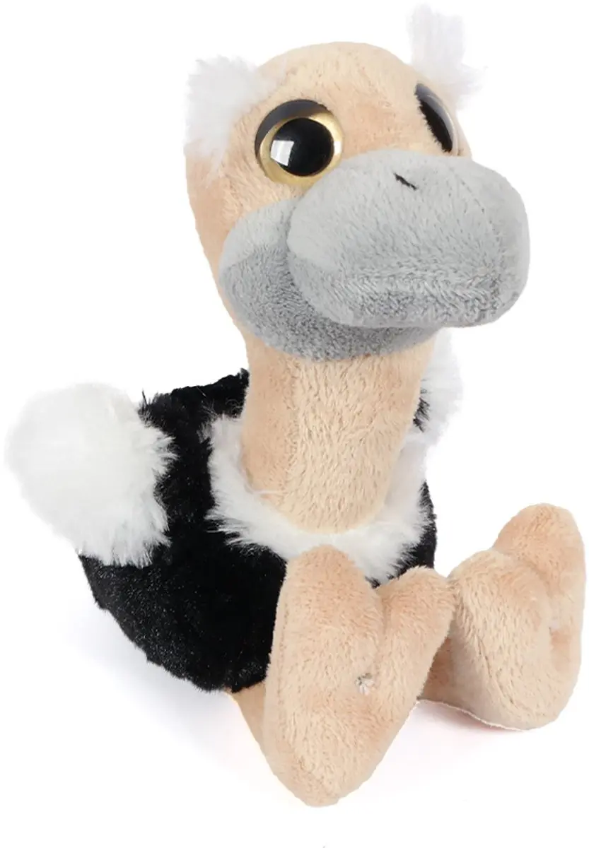Pluche struisvogel knuffel 18 cm