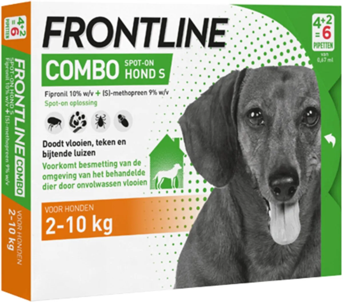Frontline Combo Spot On Hond 2-10kg - 6 Pipetten