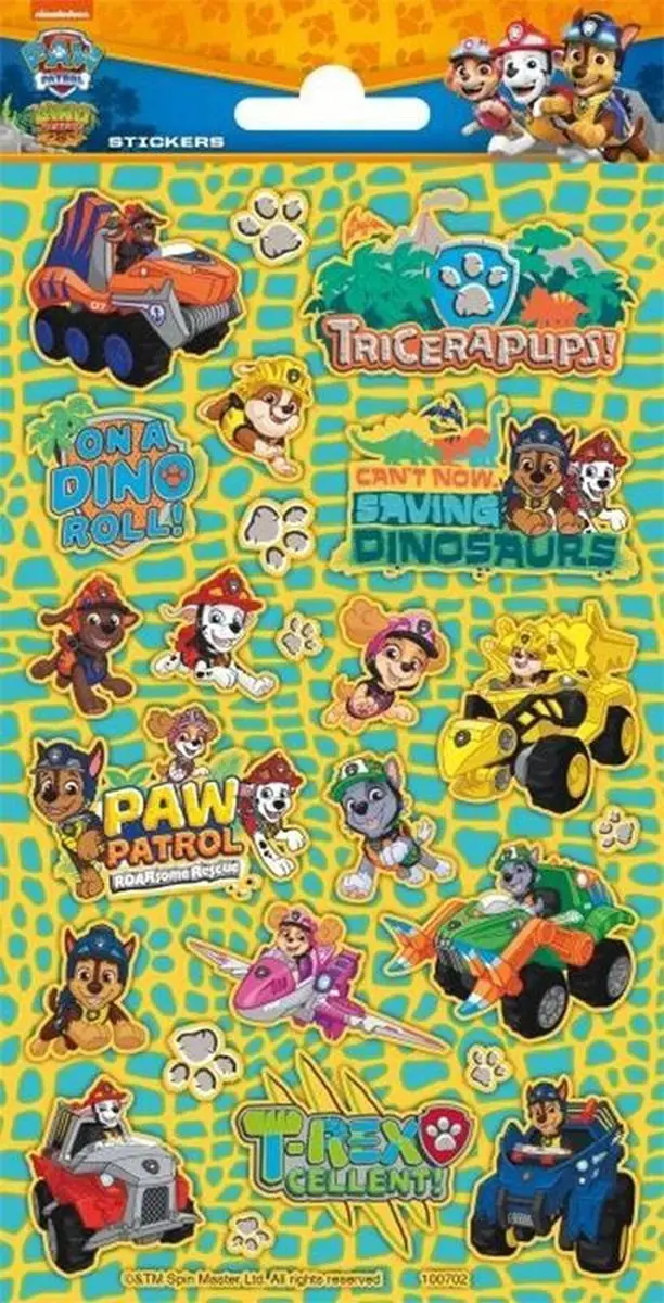 Paw Patrol Stickers Dino Rescue