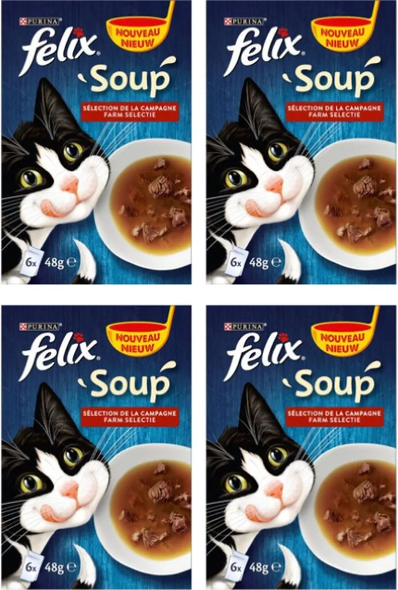 Felix Countryside Selectie Kattensoep 24 Stuks