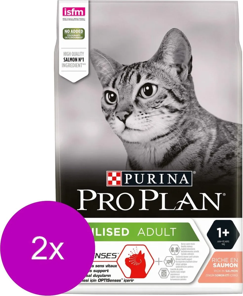 Pro Plan Cat Sterilised Sensitive Zalm 2x3kg