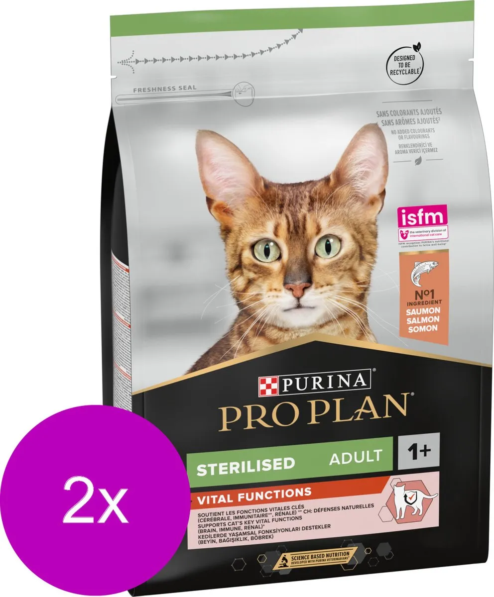 Pro Plan Cat Sterilised Sensitive Zalm 2x3kg