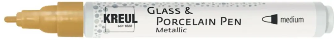 Kreul Porseleinstift Metallic Zilver - 160 °C - afbeelding 6 van 6