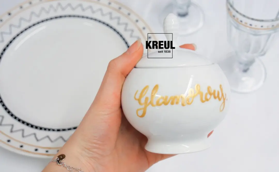 Kreul Porseleinstift Metallic Zilver - 160 °C - afbeelding 2 van 6