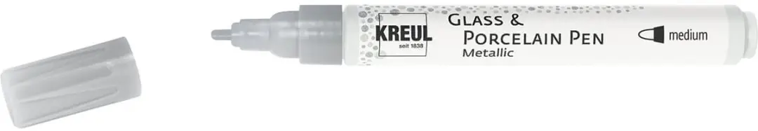 Kreul Porseleinstift Metallic Zilver