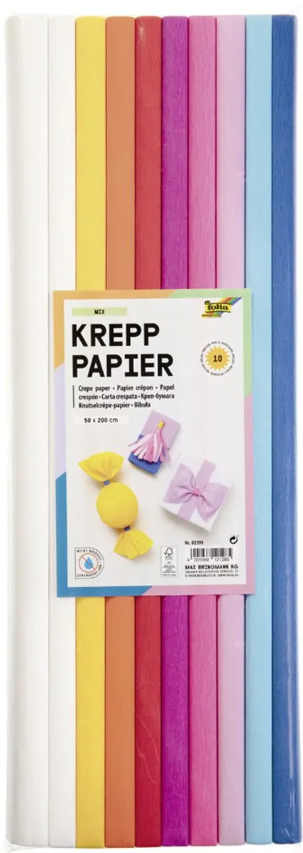 Folia Crêpepapier Trend - 10 kleuren - afbeelding 5 van 6