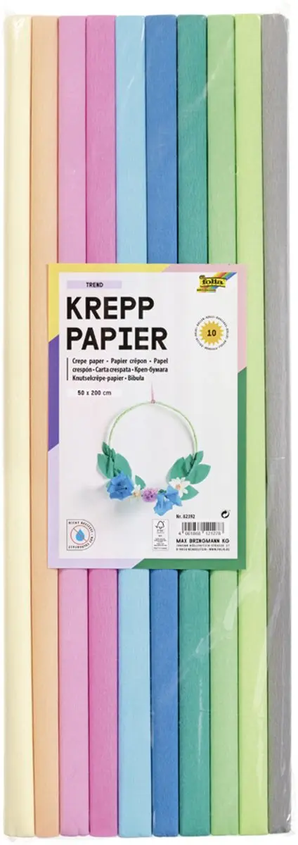 Folia Crêpepapier Trend - 10 kleuren - afbeelding 4 van 6